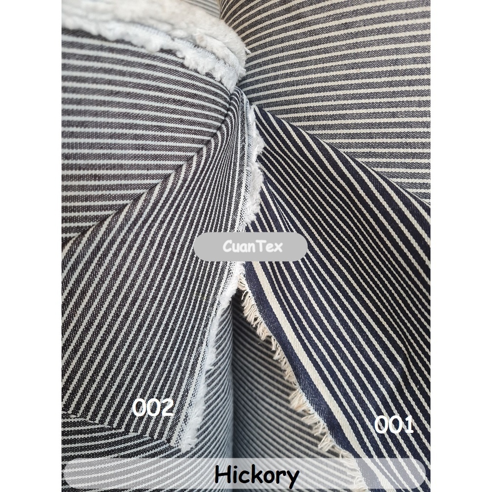 Kain Jeans Hickory Bahan Denim Hickory Stripe Jeans Hickori Stripe Salur
