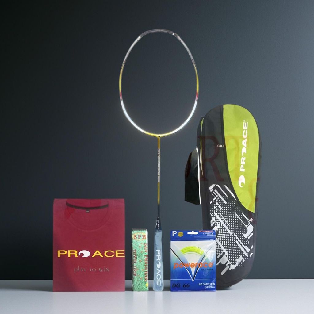 Raket ProAce Sweetspot 3000 Bonus Komplit Raket Badminton Pro Ace Sweet spot 3000