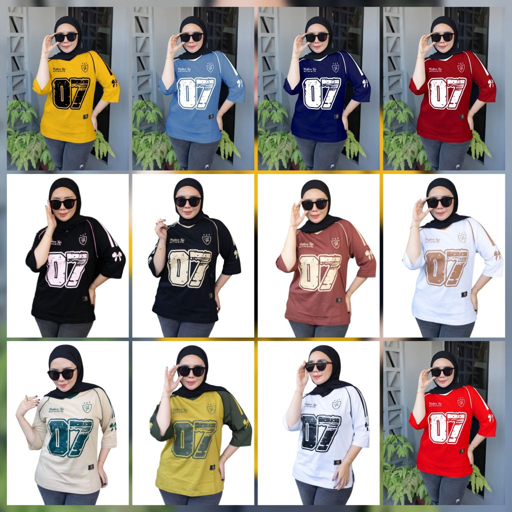 TERBARU KAOS WANITA LENGAN MODEL PIPA 3/4 BAHAN KATUN COMBAT PREMIUM REAL PICT SESUAI FOTO DAN VIDEO