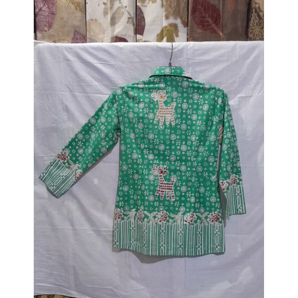 blous batik cap semarang / lurik batik