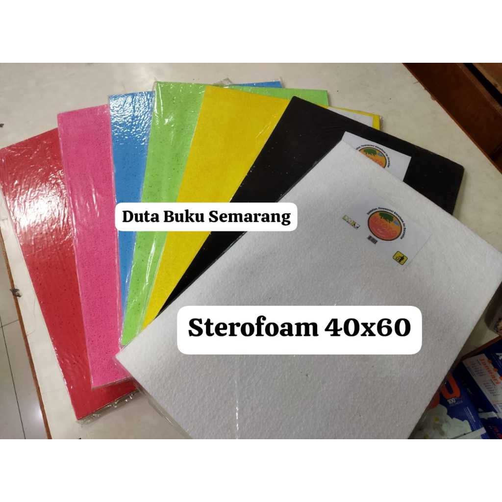 

(INSTAN) Styerofoam 40x60 Cm Berbagai Warna Tersedia / Sterofoam / Styrofoam