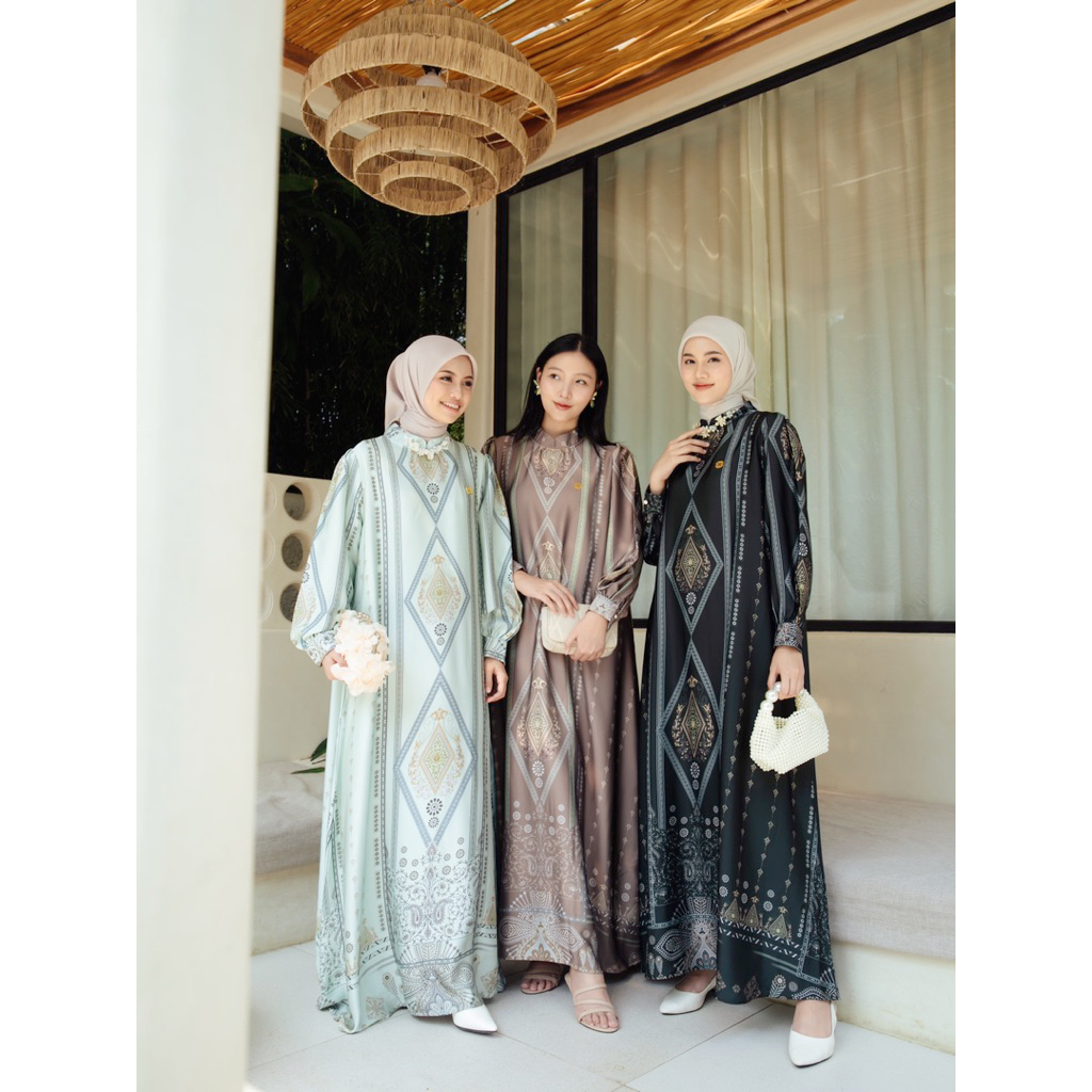 Womenwear - Onessa Dress/Gamis Wanita/Dress Mewah/Dress Kondangan/Gamis Umroh