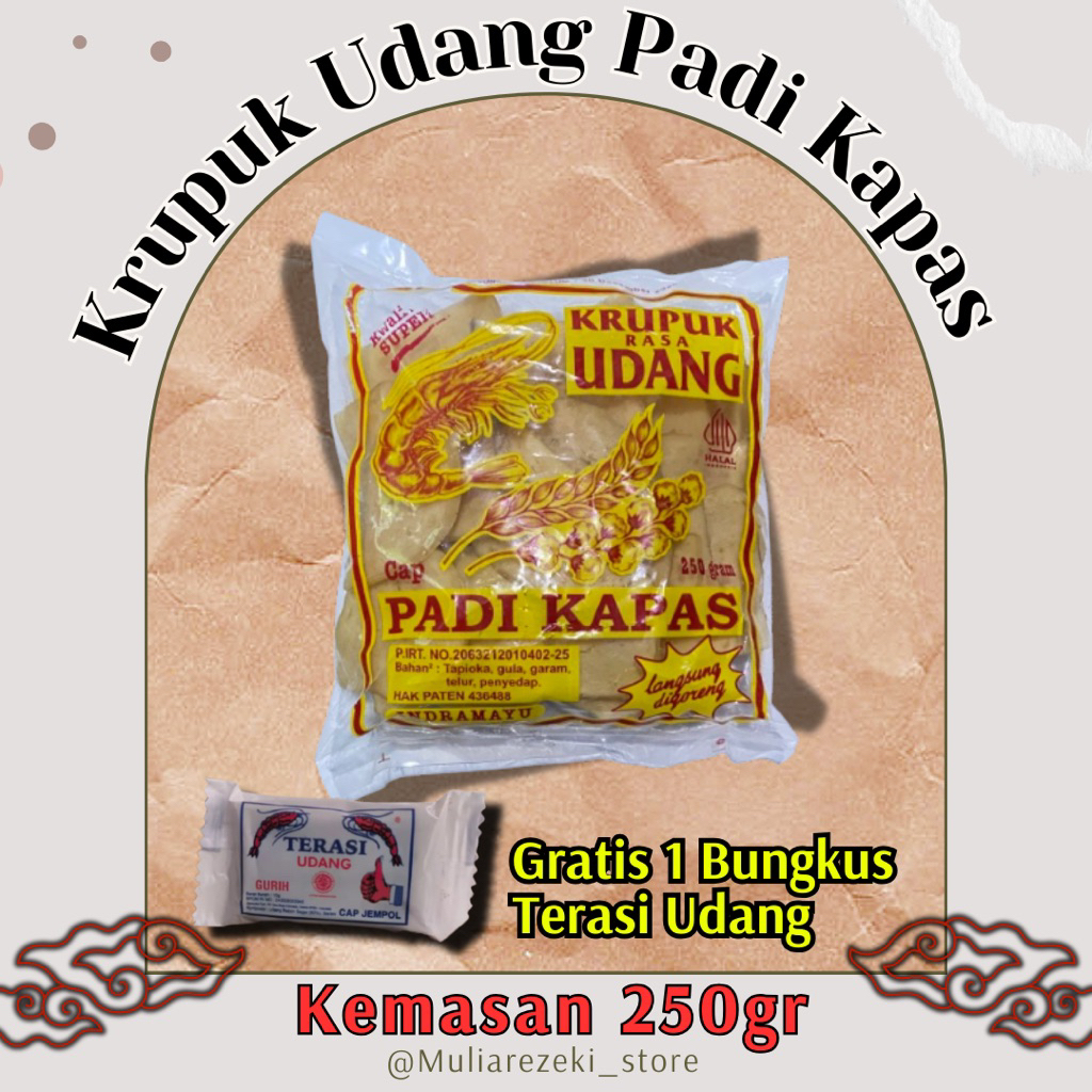 

Kerupuk Udang Padi Kapas gratis 1 trasi / Kerupuk Udang Indramayu Oleh Oleh Cirebon