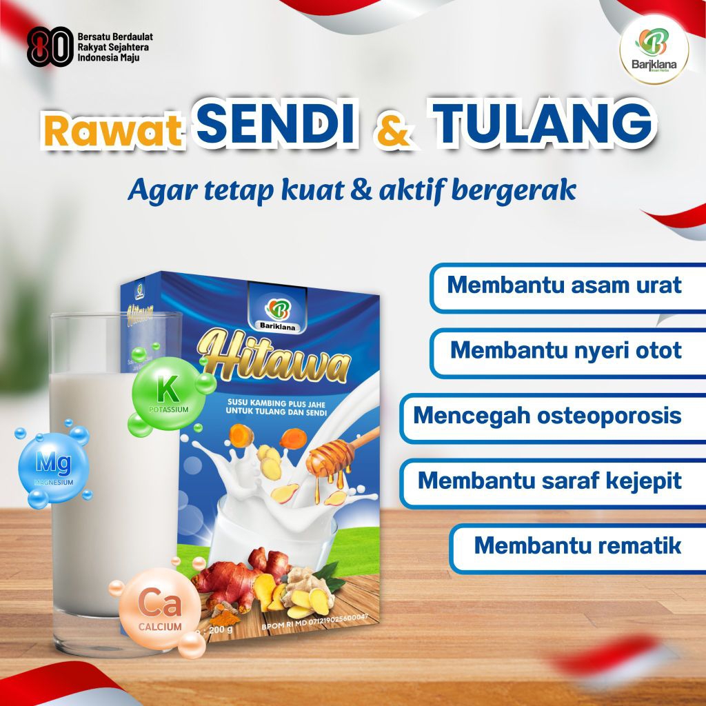 

(BISA COD)(GRATIS ONGKIR) Hitawa Susu Etawa Herbal Jahe Merah Kunyit Temulawak Kayu Manis&Madu- Minuman Kesehatan Herbal 200 gr