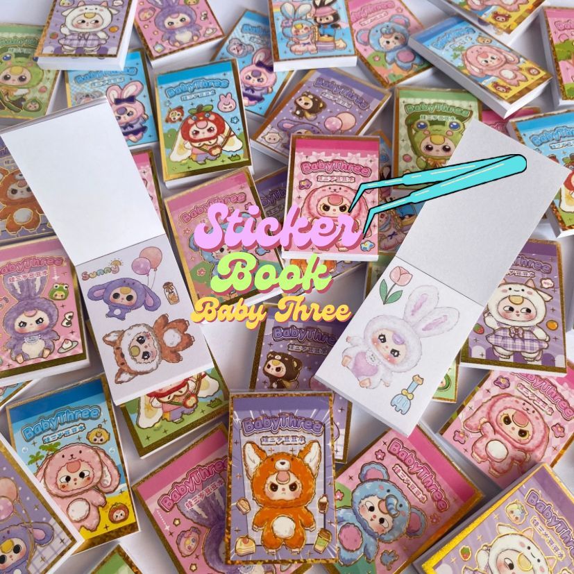 

MINI BOOK STICKER / STICKER LUCU /BUKU STIKER MINI /BUKU STIKER KARAKTER LUCU
