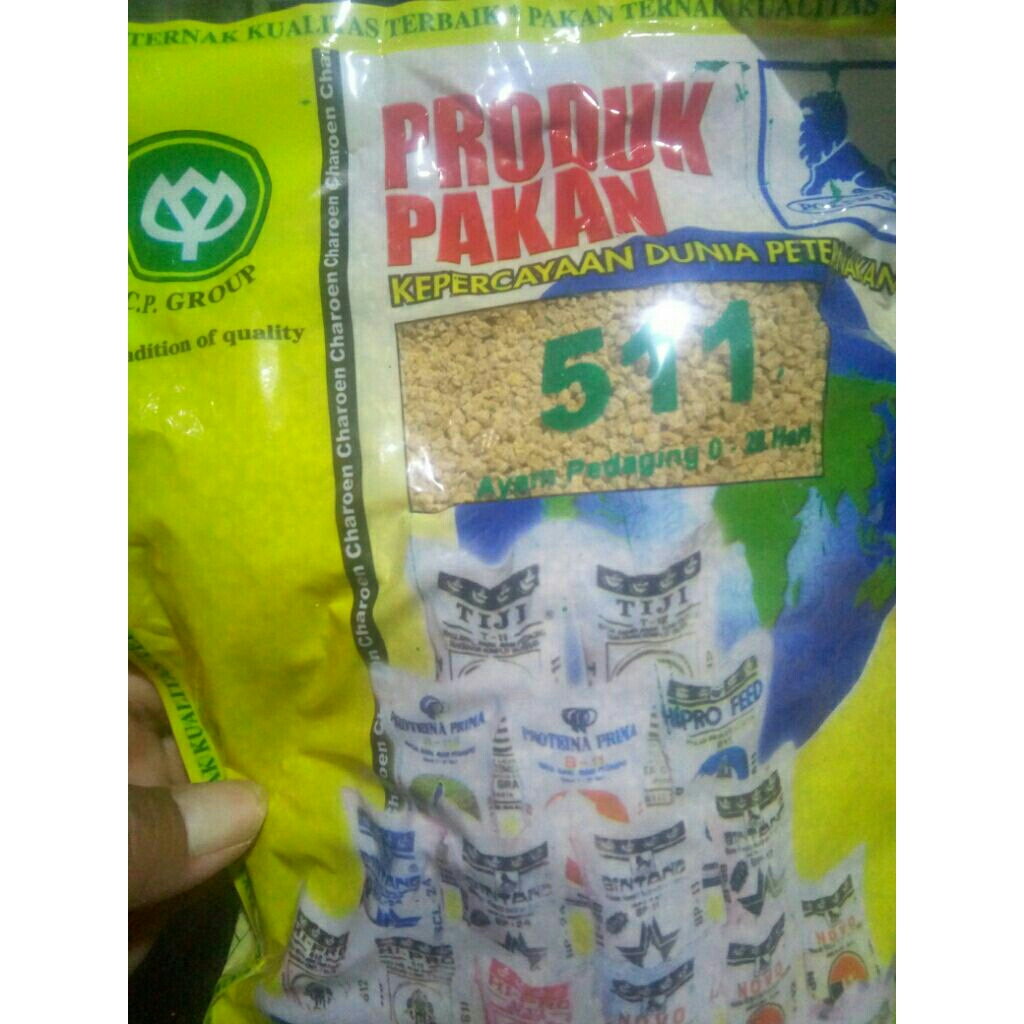 Pakan ayam kecil Por/Pokpand 511