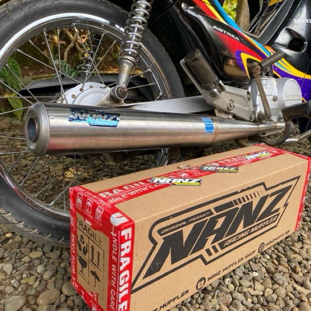 Knalpot Supra X Fit Lama Ngebas Adem Ulem Full Stainless Standar Racing Original Nanz Muffler