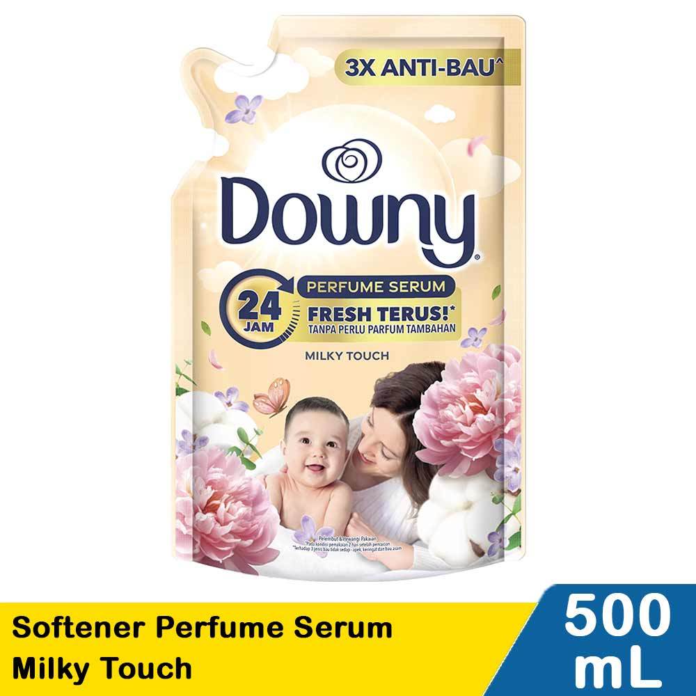 Pewangi Pelembut Pakaian Bayi Baby Softener DOWNY Milky Touch Anti Bau 500 ml / 620 ml / 1.35 Lt Pou