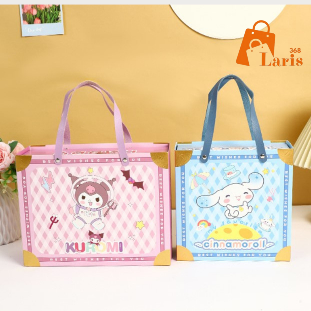 

Laris368 Kotak Gift Box Tas Kado Hampers Goodie Bag Kuromi Cinnamon Roll Sanrio Premium Model Laci Tebal Import
