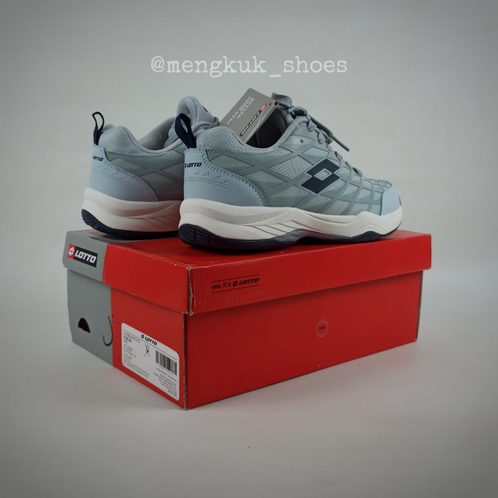 BEST SALE BIG PROMO Sneakers Tennis Lotto Colin GREY BNIB Original - SEPATU TENIS BADMINTOM OUTDORS