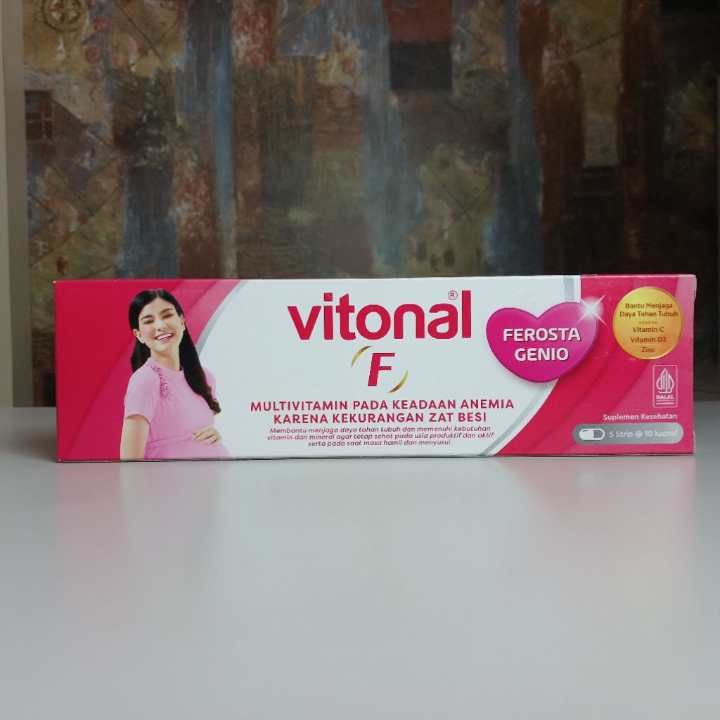 Vitonal F Ferosta Genio Multivitamin untuk Ibu Hamil dan Menyusui