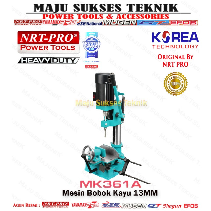 NRT PRO MK 361A 13mm Mesin Bobok Kayu Mortiser / Mortising Chisel Mesin MK361A MK 361A MK361 MK 361