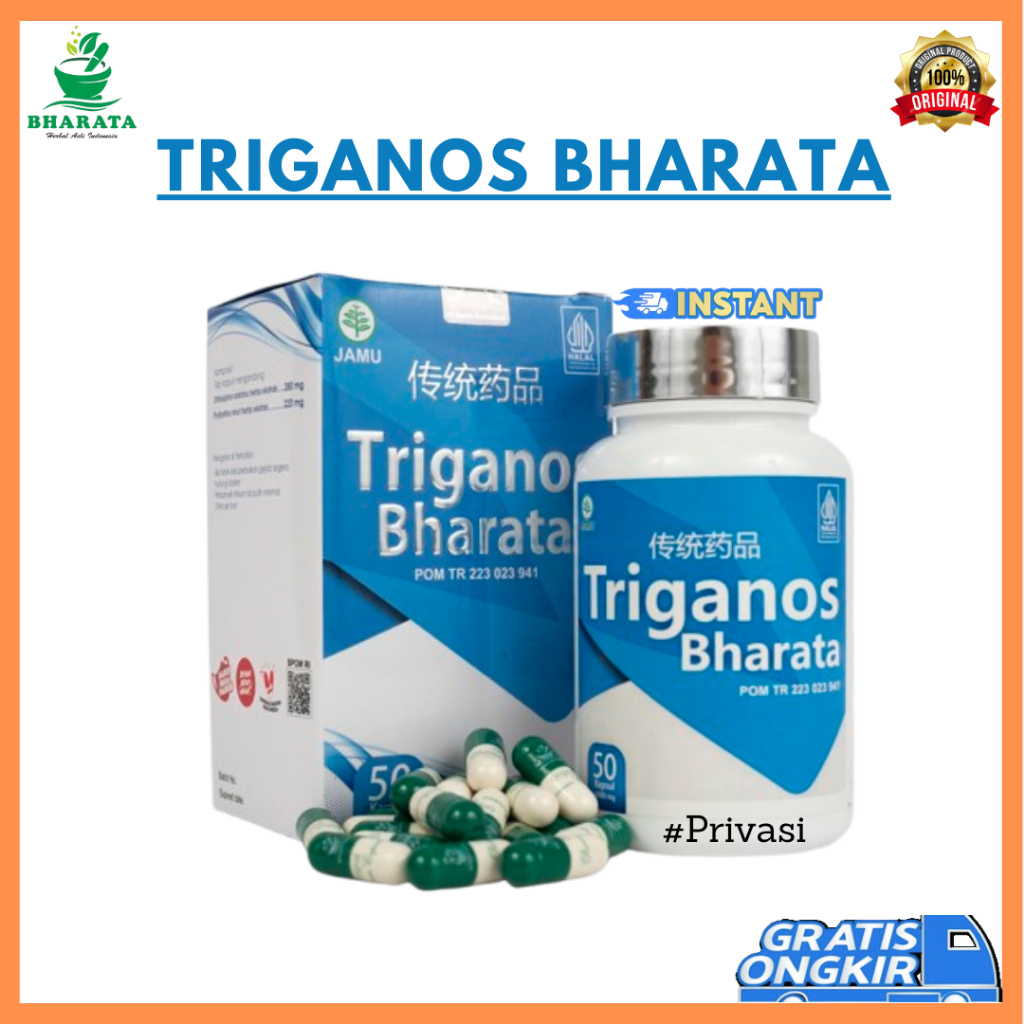 Triganos Bharata Obat Kencing Nanah Sipilis HIV Triganos Bharata Isi 50 Kapsul