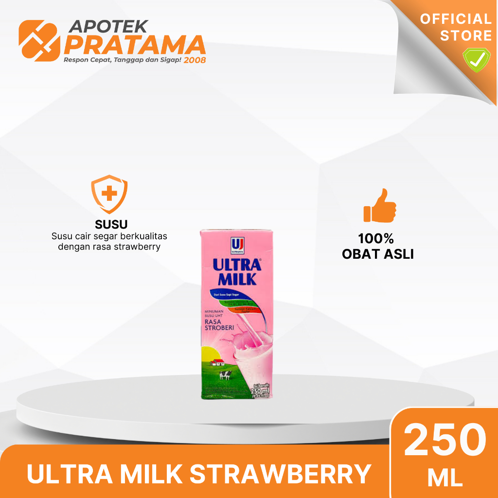 

ULTRA MILK RASA STRAWBERRY 250ML