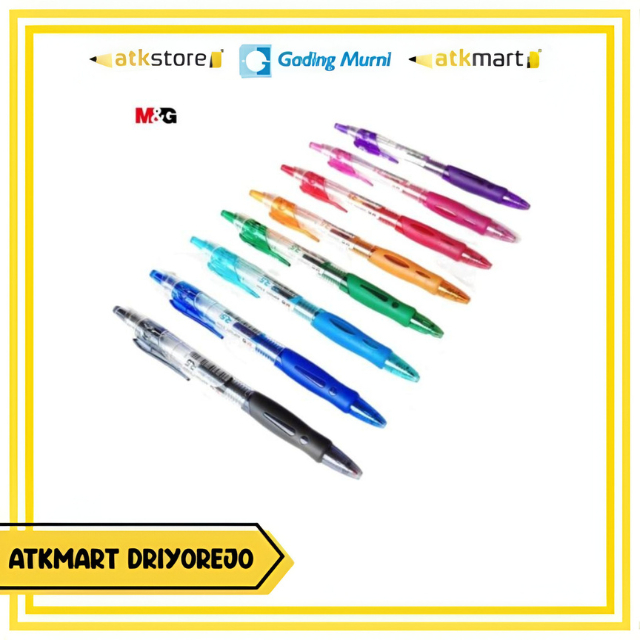 

(1 PCS) M&G BALLPOINT RETRACTABLE ERASABLE GEL PEN AGP12371 0.7 MM PULPEN TINTA WARNA BISA DIHAPUS