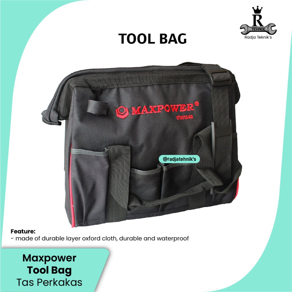 MAXPOWER Tool Bag  Tas Perkakas  Tool Bag Maxpower