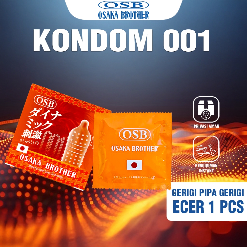 Osaka Brother 001 Condom Mix Texture-Kondom Osaka Brother Grigi Pipa Grigi Isi 1 Pcs