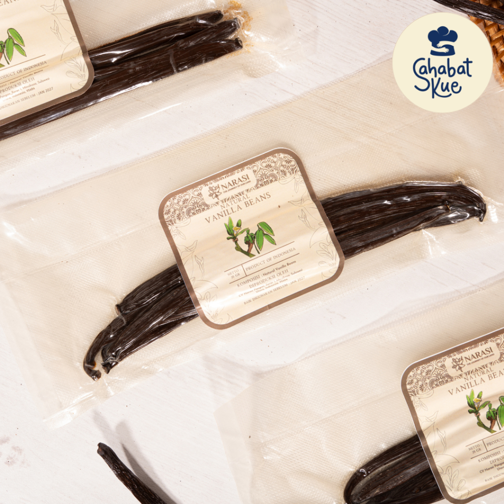 

Narasi Vanilla – Vanilla Beans Premium 25gr Biji Vanila Asli Sulawesi (Halal & Grade Ekspor)