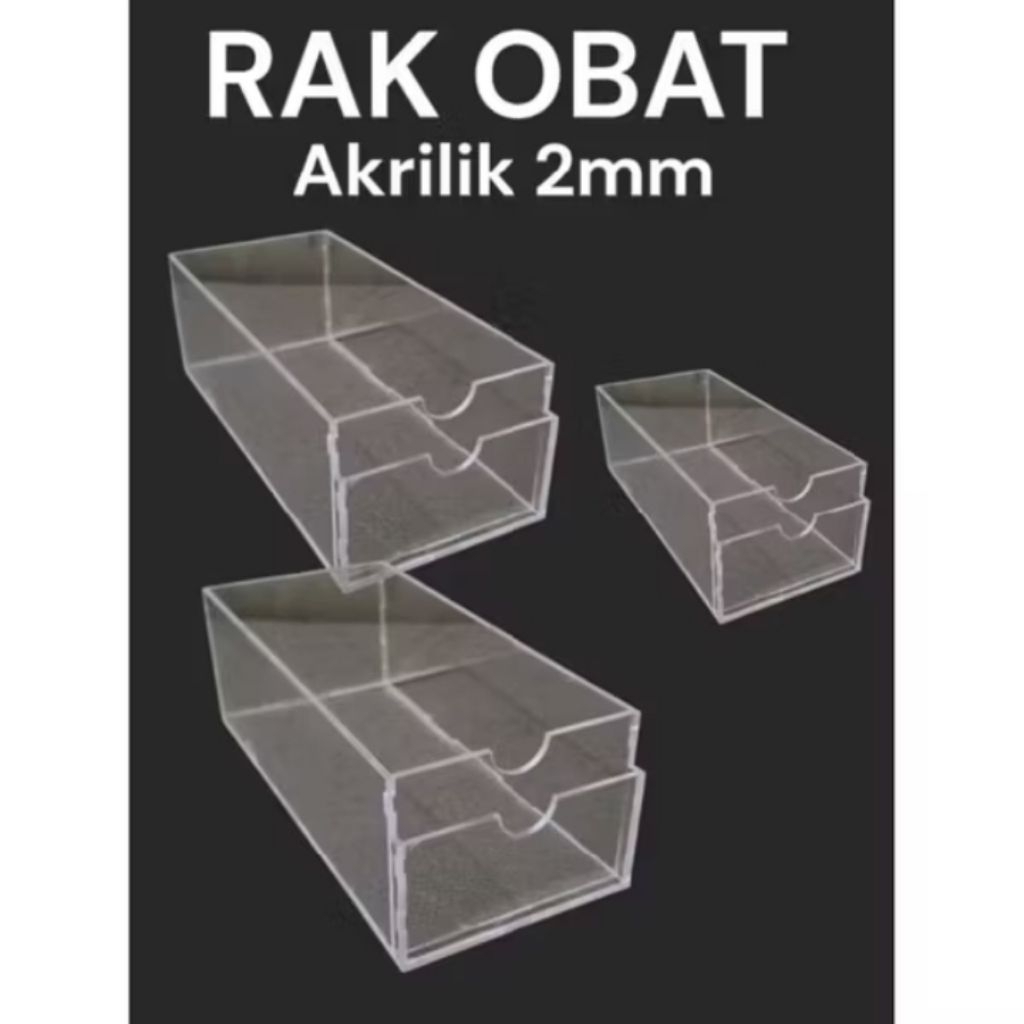Rak Obat Akrilik / Rak Obat Akrilik 2mm