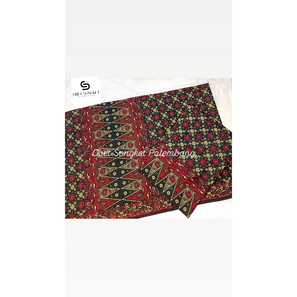 Kain Batik Palembang Selendang Lebar / Kain Sarung Dan Selendang / Obet Songket