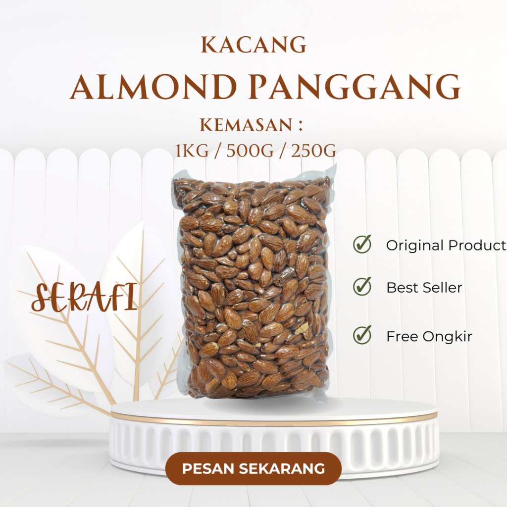 

KACANG ALMOND KUPAS PANGGANG PREMIUM