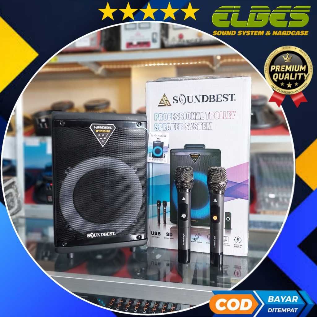 Speaker aktif portable 8 inch SOUNDBEST XR8 speaker meeting wireless bluetooth