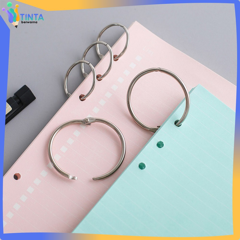 

Ring Buka Tutup Binder Scrapbook Portabel / Ring Bulat Pengait Buat Tas Buku Sampel Stationery Serbaguna Tinta Berwarna A122