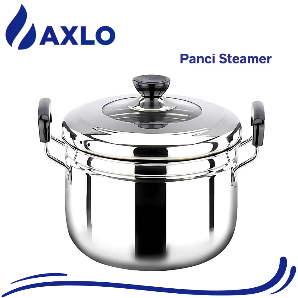Panci Steamer Stainless Tebal 30CM | Panci Serbaguna Panci Steamer Stainless Tebal multifungsi