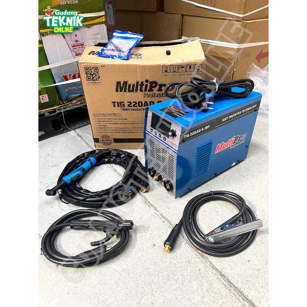 Mesin Las TIG 220AD G-JBT MULTIPRO TIG AC DC / Travo Las Argon Inverter 220A - Trafo Las Listrik AC 