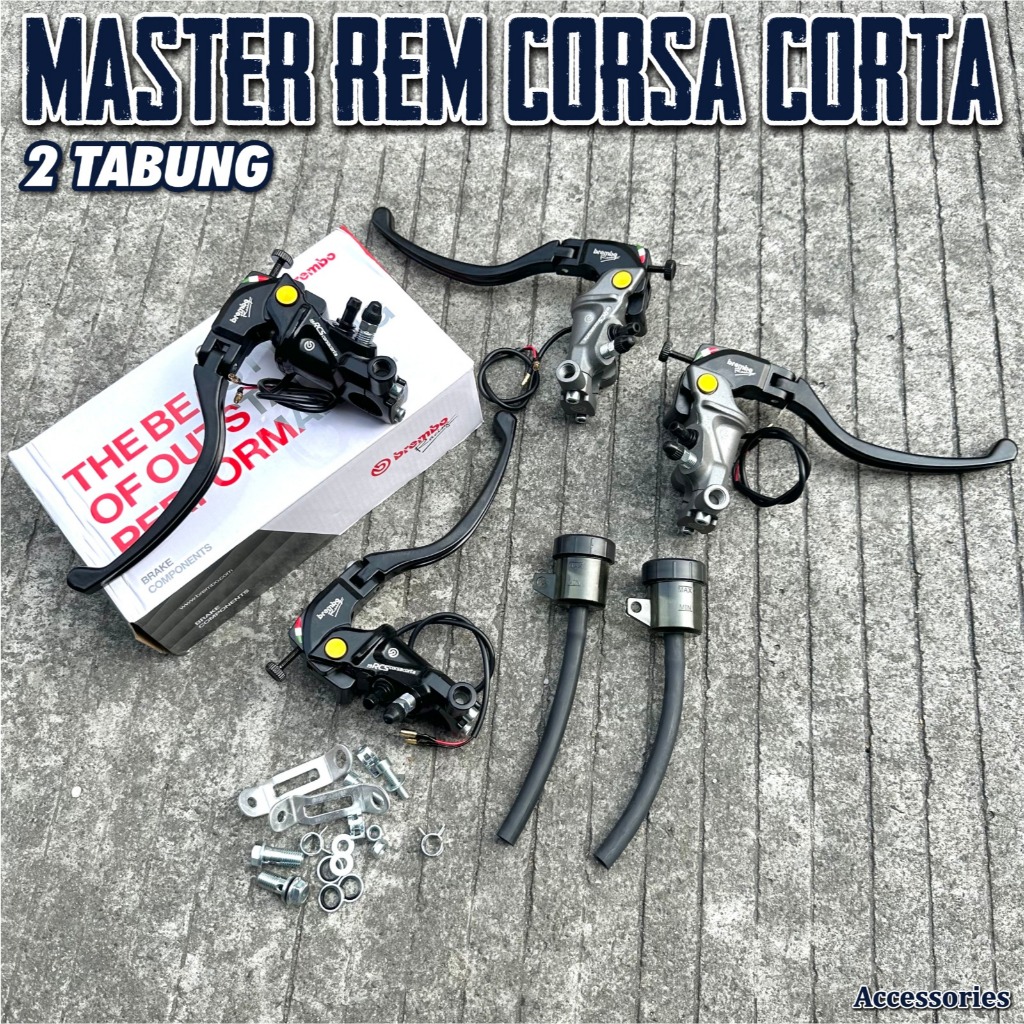 MASTER REM RCS19 CORSA CORTA MODEL 2 TABUNG MINYAK MASTER REM BREMBO RCS 19 CORSA CORTA UNIVERSAL VI