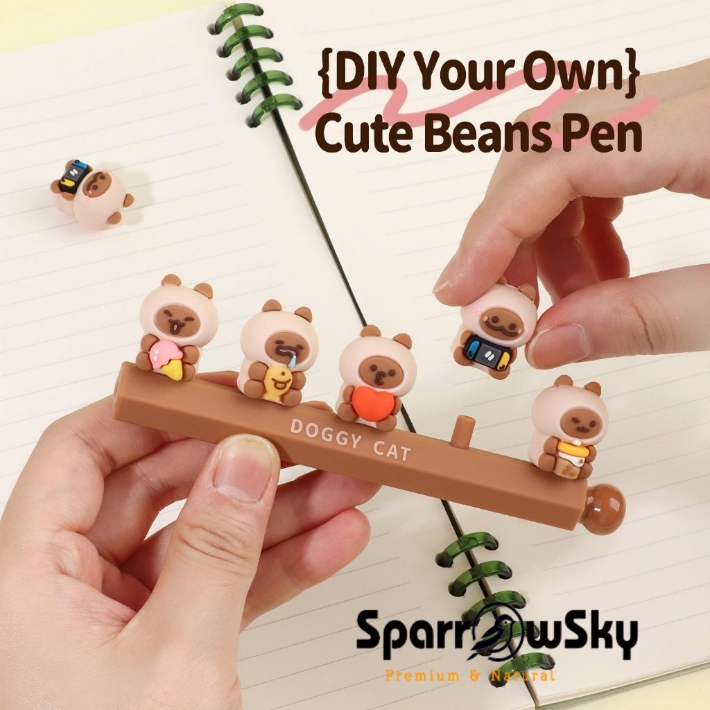 

SPARROW KUKI Pen Silikon / Silicone Pen / Pen Karakter Lucu Cantik DIY DOGGY CAT (8380)