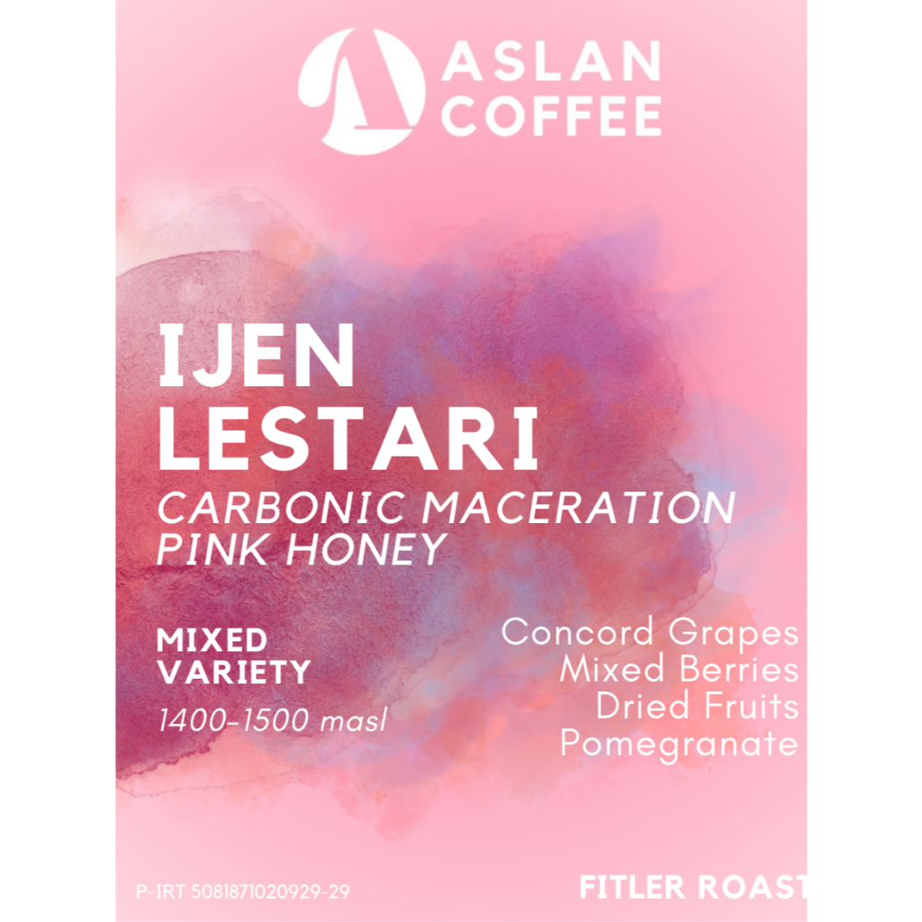 

Biji Kopi Arabica Ijen Lestari CM Pink Honey - Aslan Coffee
