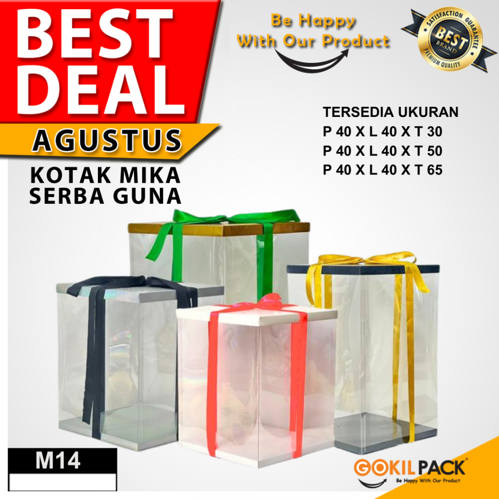 

Gokil Pack Cake Box Kotak Kue Mika Transparan Dus Hadiah - Tutup Hologram 40x40 M14