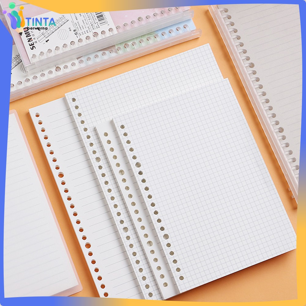 

Isi Binder A5 Putih Garis dan Grid 20 Lubang / Kertas Loose Leaf A5 Polos untuk Catatan Jurnal Tinta Berwarna A106