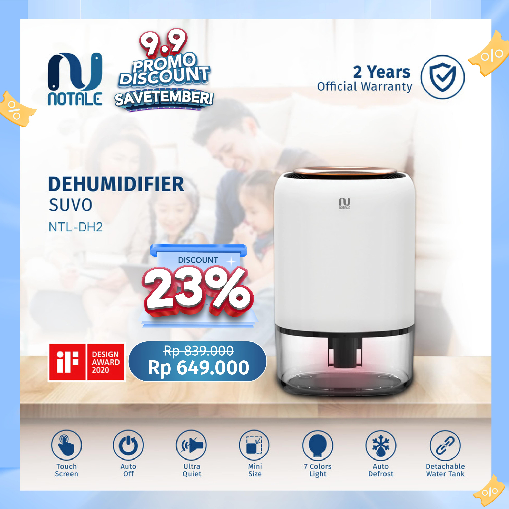 Sage - Notale Dehumidifier Suvo Penyerap Lembab Ruangan Dehumidifier Ruangan Dehumidifier Serap