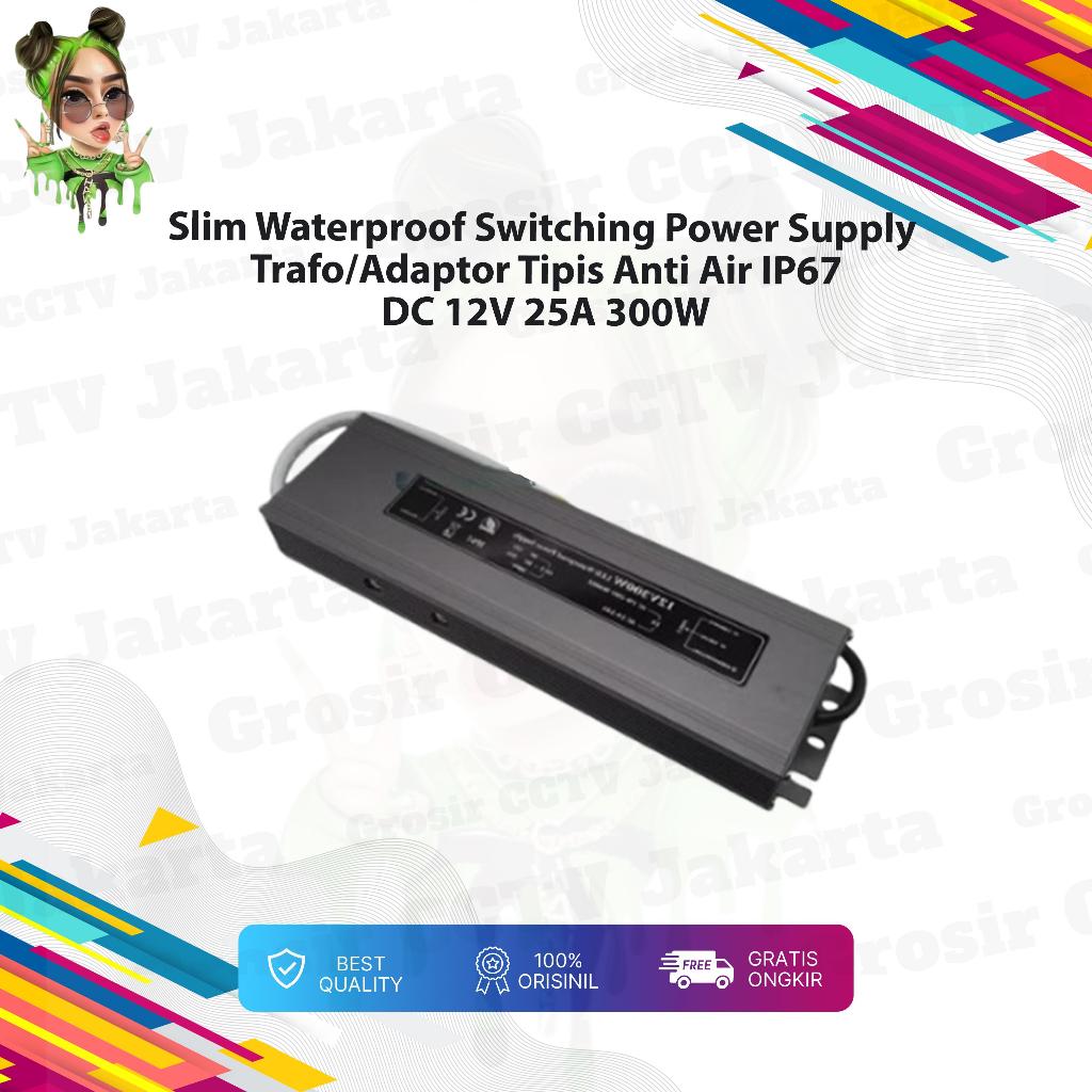 Maximus Slim Waterproof Power Supply Trafo Adaptor Outdoor IP67 12V 300W