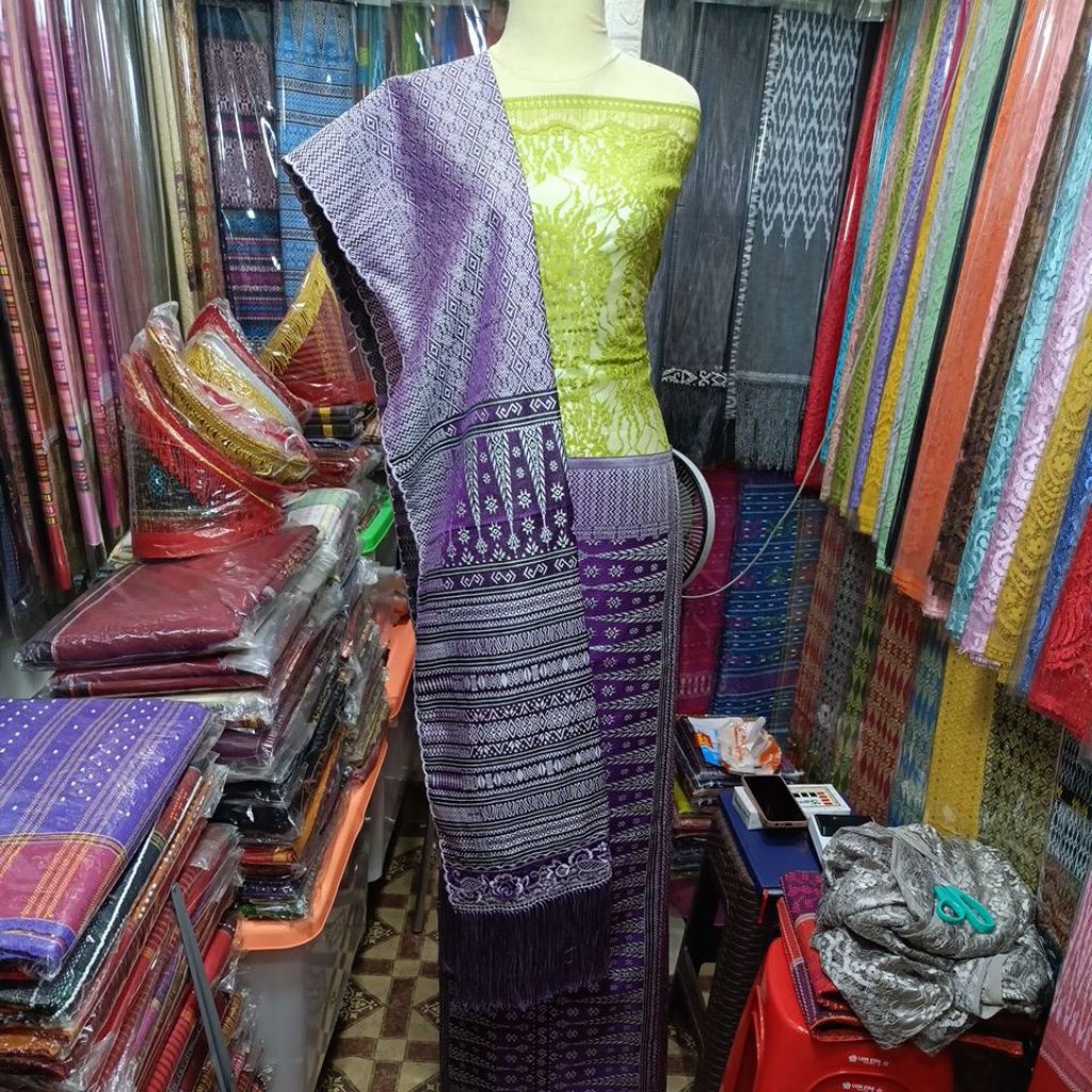 Semi Songket Tumtuman Bordir +Songket Mesin Bordir
