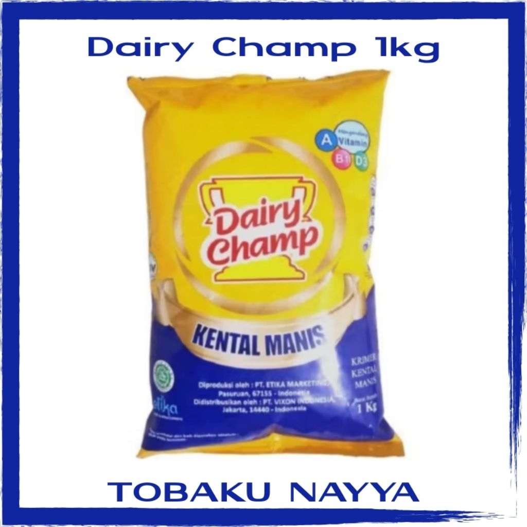 

Susu Kental Manis Dairy Champ 1kg Pouch - Krimer Kental Manis