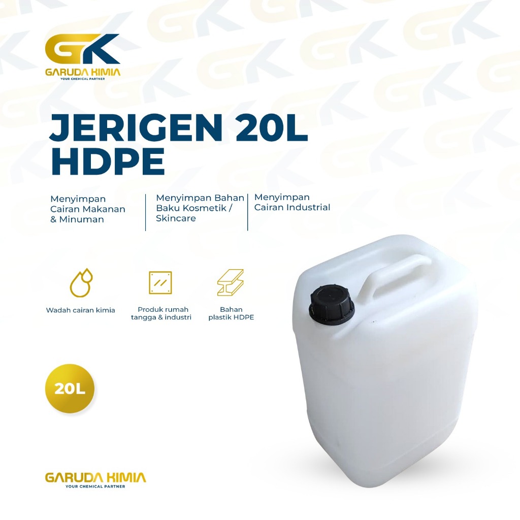 Jerigen 20 Lliter HDPE / Jerigen 20 liter Food Grade By Garuda Kimia