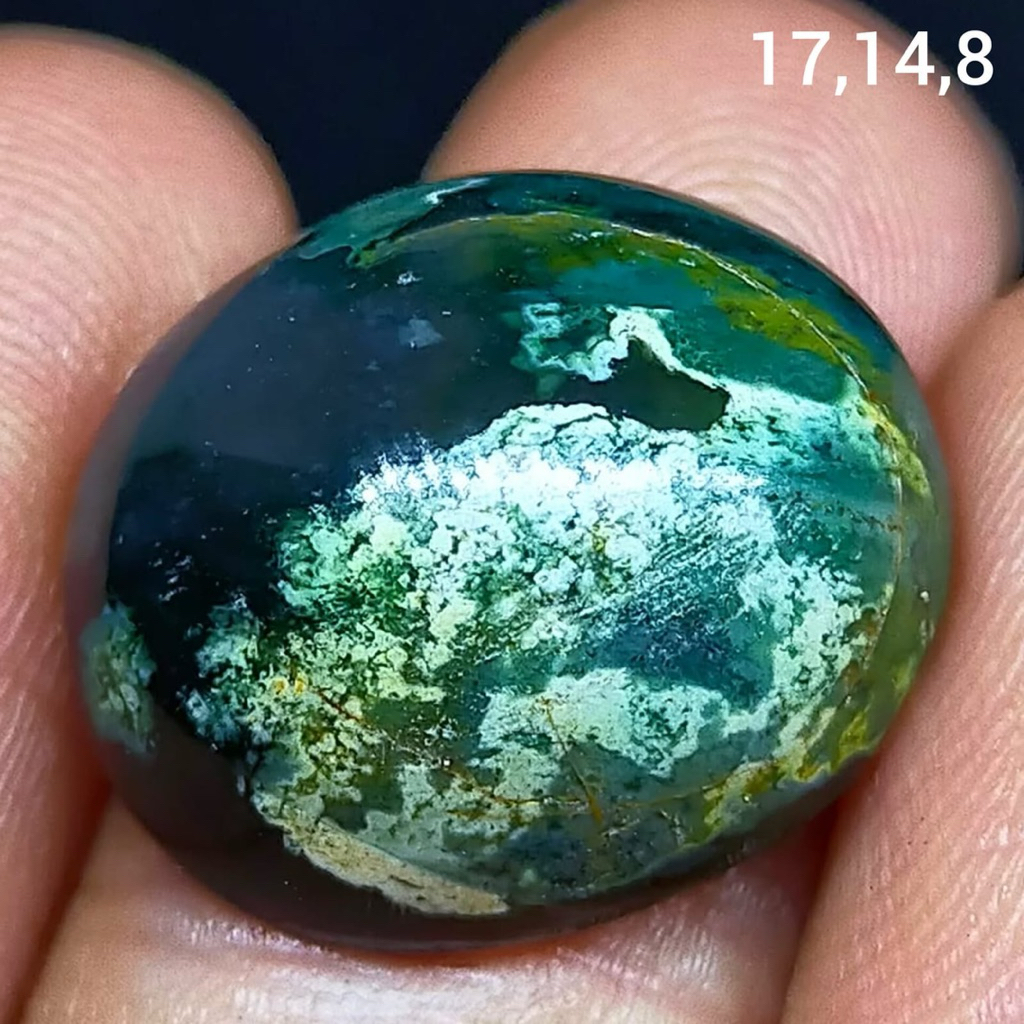 batu akik asli ijo garut antik lumut antik top hq natural (asli alam)