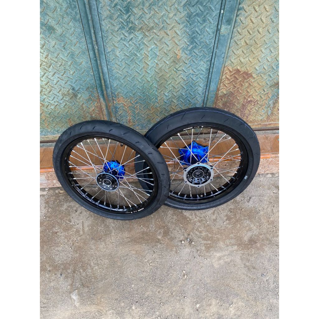 Paket Roda set Semi Cacing WR 140/160 Ring 17 Ban Primax SK01 Baru