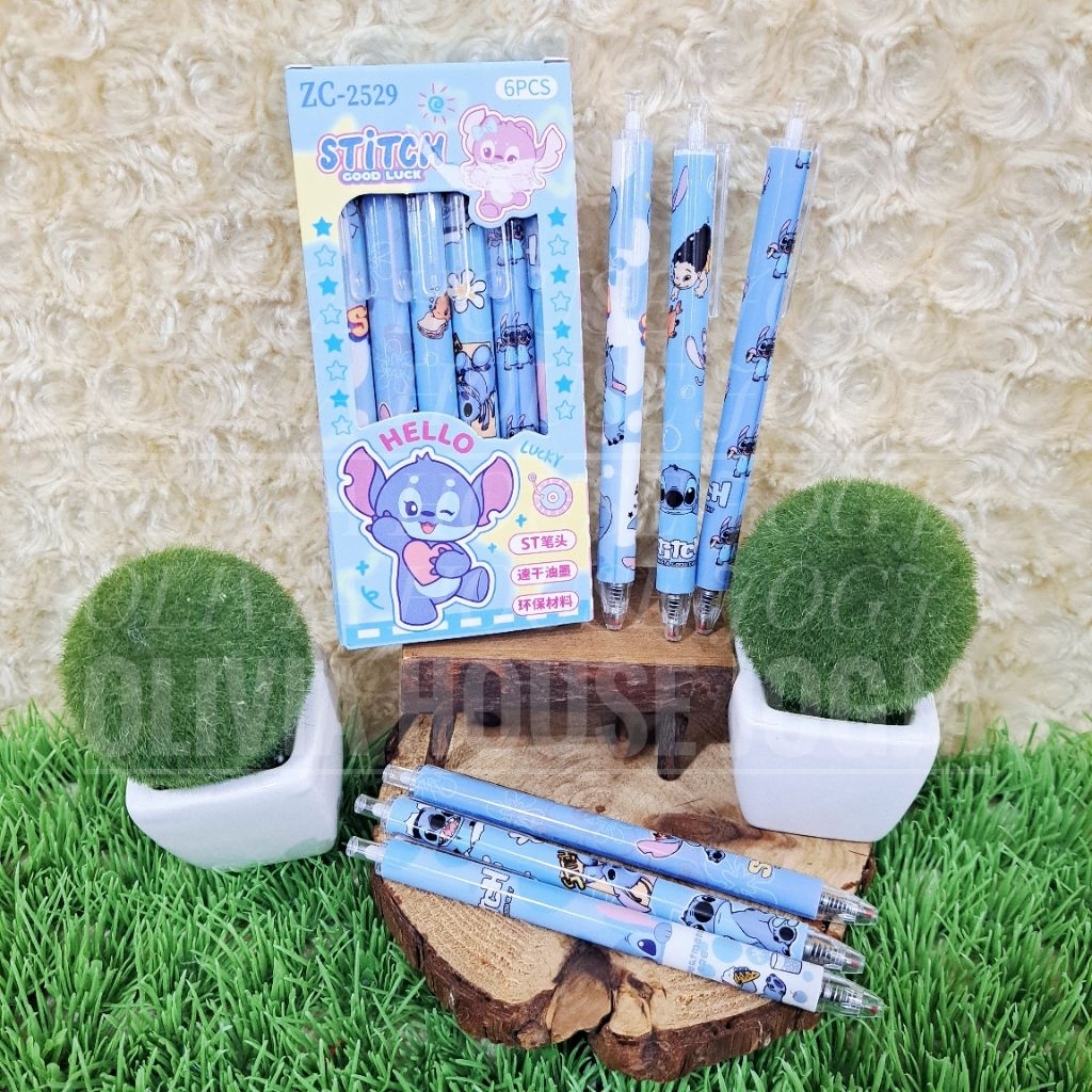 

Bolpoin Stitch Set 6 pcs ZC2529 Biru Pen Stitch Blue Box