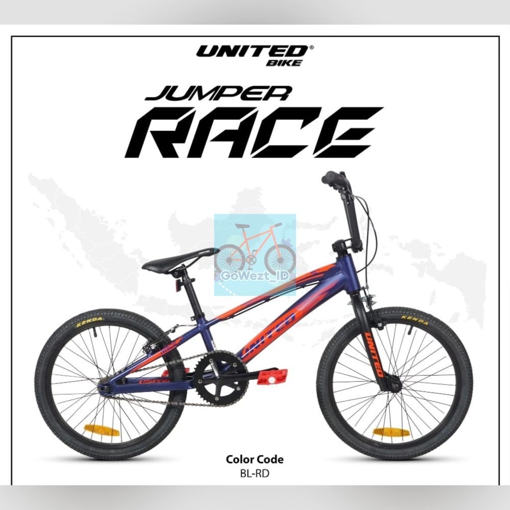 Sepeda Anak BMX Ukuran 20 United Jumper Race | High Quality