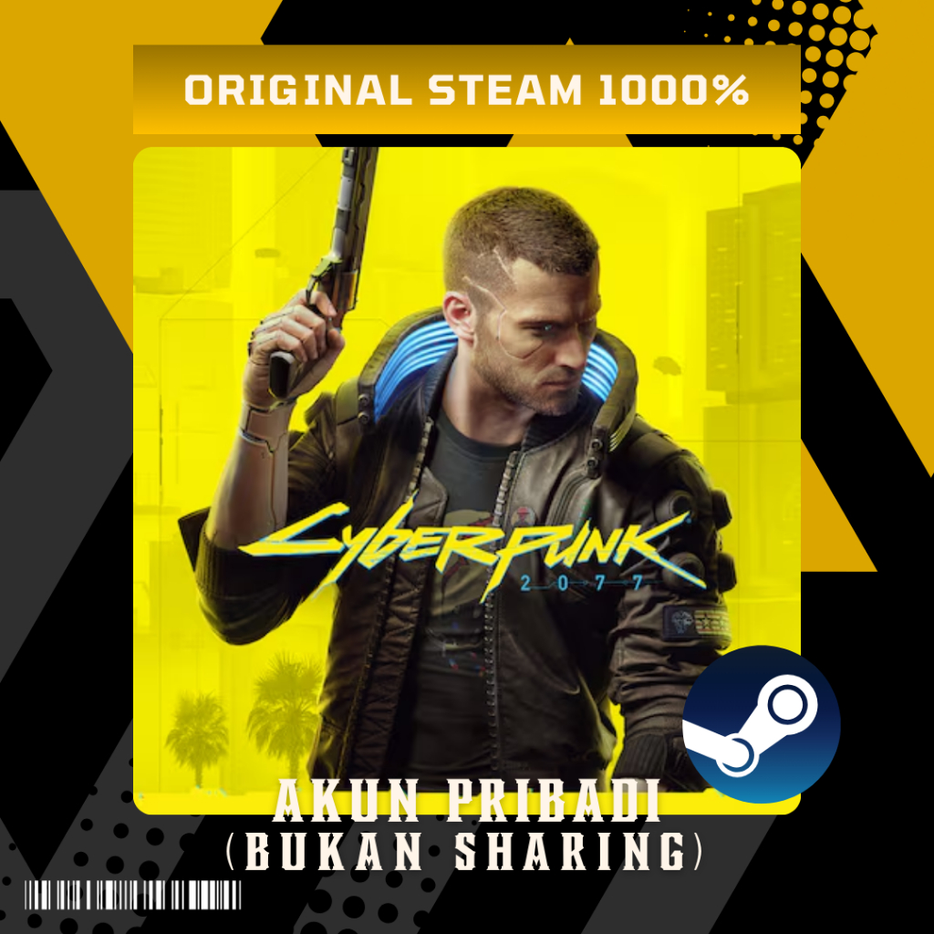 Cyberpunk 2077 – Game PC Steam (Original) | Full Update DLC | Masuk ke Akun Pribadi