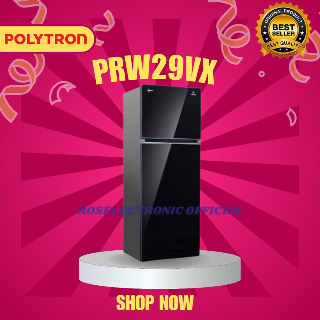 Kulkas POLYTRON  2 Pintu Belleza Jumbo Inverter PRW 29VX 260L/PRW-29VX/PRW 29VX/ORIGINAL BERGARANSI