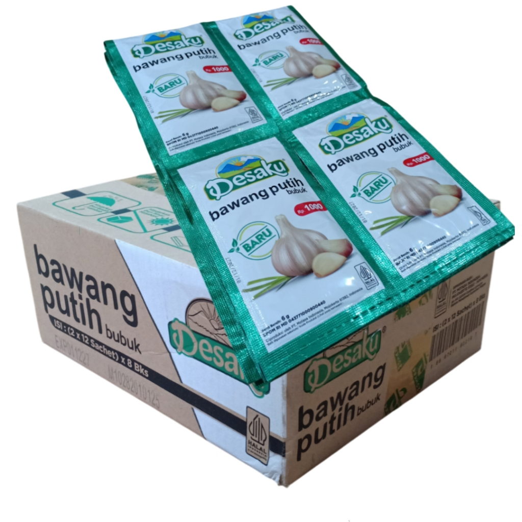 

PROMO Desaku Bawang Putih Bubuk 1 Dus Isi 192 Sachet - Rempah - Spices