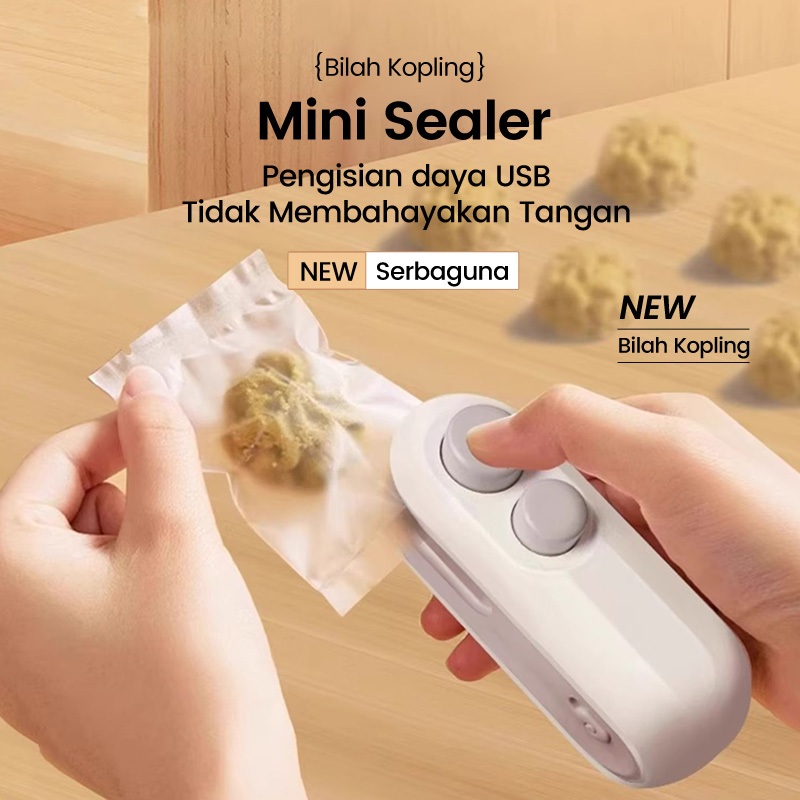 BASIKE Alat Segel Plastik Snack Mini Portable Type C Fast Charging Kontrol Pintar mudah digunakan