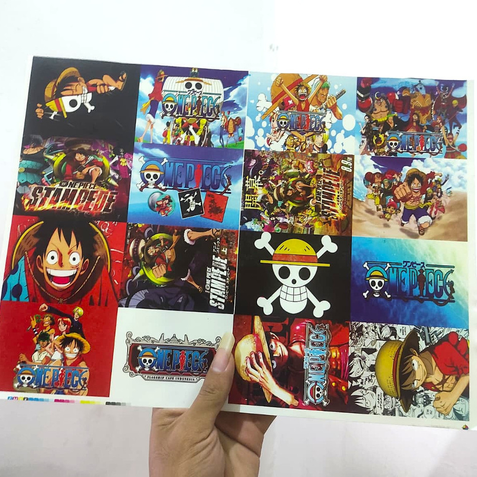 

stiker viral One Piece isi 20pc / sticker helm laptop hp gambar onepiece