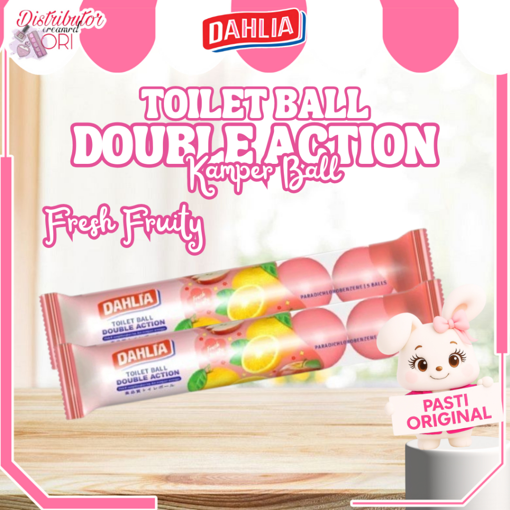 Dahlia Kamper Ball Toilet Fresh Fruity isi 5 200gr  | Distributor Cream Ori