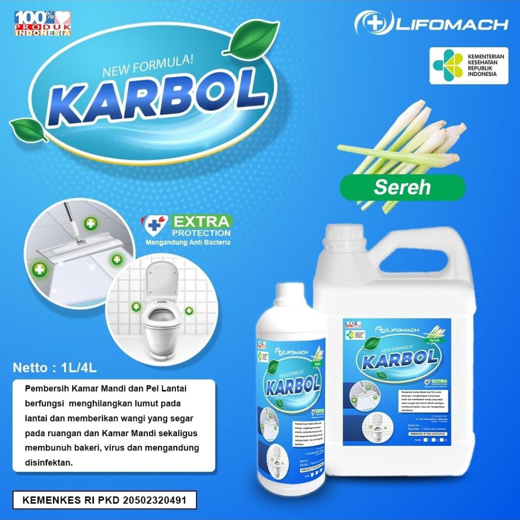 KARBOL WANGI 4 LITER LIFOMACH (OJOL)